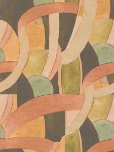 Tapeta na zeď ANNA and ANDREA, akvarel oranžová