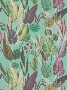 Tapeta na zeď ANNA and ANDREA, jungle modrá Tapeta na zeď ANNA and ANDREA, jungle modrá