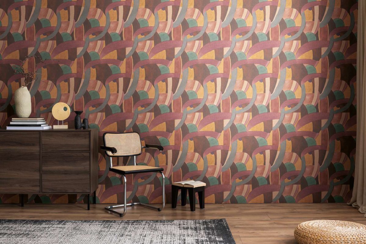 Tapeta na zeď ANNA and ANDREA, akvarel červená Tapeta na zeď ANNA and ANDREA, akvarel červená