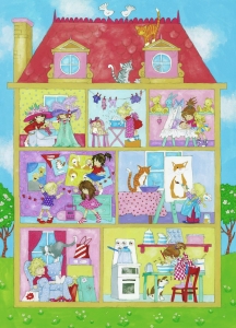 Kouzelný domeček – dětská fototapeta do pokojíčku pro dívky