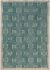 Luxusní vlněný koberec Ted Baker Kinmo green - zelná