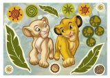 Dětská samolepcí dekorace Lví král - Simaba a Nala