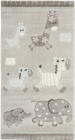 Dětský koberec Esprit Africká zvířátka šedý malý