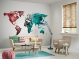 Fototapeta Vlies Livingwalls WorldGraphic2 - Mapa světa