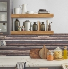 Samolepící dekorační bordura do kuchně, koupelny Dřevěné pruhy