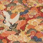 Tapeta Rasch Kimono, Jeřábi červená