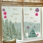 Vánoční samolepka na okno Vánoční stromeček
