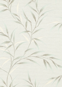 Tapeta na zeď, FASHION FOR WALLS 5, listy tyrkysová